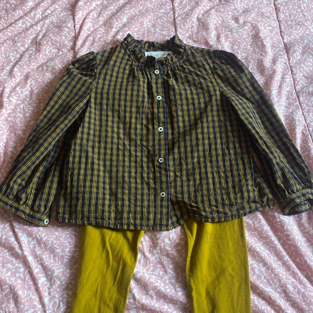 Bonpoint Button Up Set